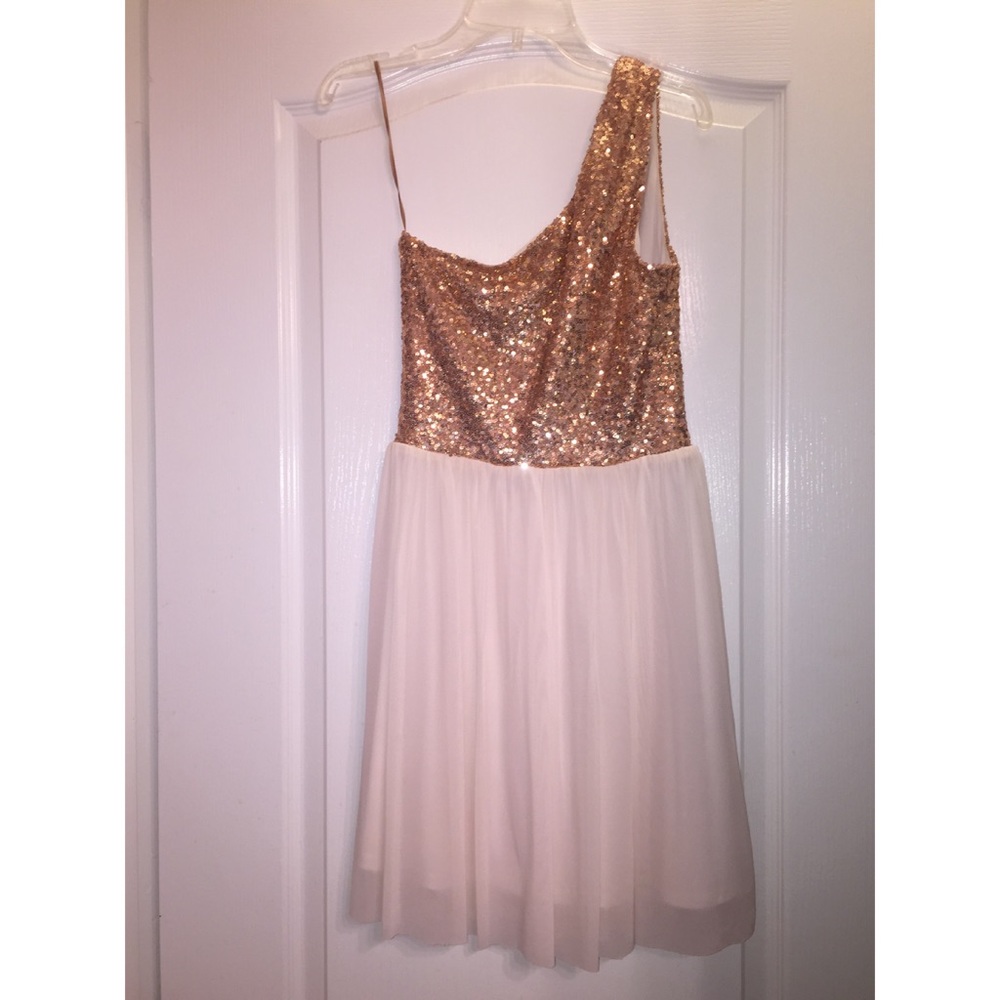 Rose Gold Sequins ASOS dress